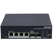 Switch Hikvision Zarządzalny Przemysłowy Poe Ds-3T1506Hp-Ei-Ups/No Power Unit 4-Portowy Sfp  6936422143121