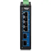 Trendnet 6-Port Industrial 2.5G Din-Rail Switch with 10G Sfp  Ti-G5062 0710931162882 85299030