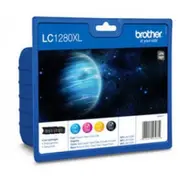 Brother oriģinālo tinti komplekts Lc-1280Xlvalbp Cyan, magenta, yellow, black  Lc1280Xlvalbp 5014047565571