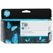 Tintes kasetne Hp Atrament/Hp 738 130 ml Cyan Designjet Ink  498N5A 196068358860