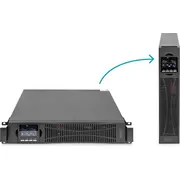 Zasilacz awaryjny Ups Online Rack 19 Lcd, 1000Va/1000W, 2X12V/9Ah, 8Xc13, Usb, Rs232, Rj45  Dn-170093 4016032474647 Auasso2R0000010