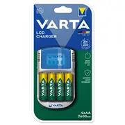 Varta Ladegerät Lcd Charger 12V/Usb inkl. 4X Aa 2600Mah  57070201451 4008496641321 85044085