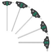 Wera 454/5 Hf Shk Set 1 Quergriff-Schraubendreher, 5-Teilig Black/Grün, mit Haltefunktion  05136070001 4013288228000