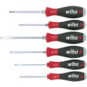 Wiha Schraubendreher-Set Softfinish, 6-Teilig Black/Rot  21250 4010995212506