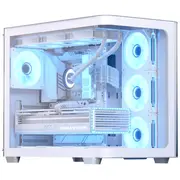 Aerocool Geh Midi P500C-G-Wt-V1 o.N. Full Tempered Glas Wh  Accm-Pn01043.21 4711530960509 84733080