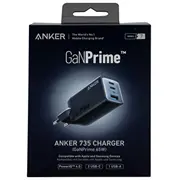 Lādētājs Anker 735 Gan Iii Prime 2Xusb-C 65W Usb-A 22.5W Black  A2668311 194644099091