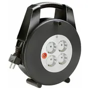 Brennenstuhl Vario-Line Mini-Kabeltrommel 4-Fach Black/Gray, 15 Meter  1094200 4007123042203