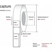 Capture Label 102X76, Core 76,  5704174019633