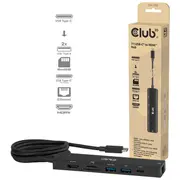 Club3D Usb-C 7In1-Hub Hdmi/2Xusb/Usb-C/Lan  4K60Hz Pd140W retail Csv-2555 8719214473785 84733020
