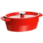 Čuguna katls 5,8L Pyrex ovāls 33X25Cm sarkans  33Sc5Ac33 3426470022835