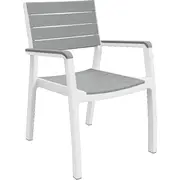 Dārza krēsls Harmony Armchair balts/gaiši pelēks  29201284 7290106928084