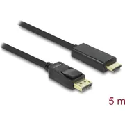 Delock Displayport kabelis Dp - Hdmi St/St 5.00M Black  82441 4043619824410 85444290