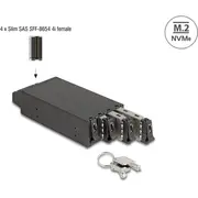 Delock Slim Bay Wechselrahmen für 4 x M.2 Nvme Ssd Sff-8654  47126 4043619471263 84733080