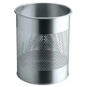 Durable Apaļš metāla atkritumu tvertne 15L ar perforāciju 165Mm Silver  331023 4005546988627 73239900