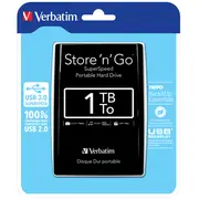 Ārējais cietais disks Verbatim Store N Go 1Tb Black 53023  50023942530232
