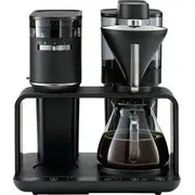 Pilnībā automātiska Melitta - Epos Black-Silver pilienu kafijas automāts ar iebūvētu dzirnaviņu  2601030032 4006508219414