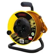 Elgotech pagarinātājs ar spoli 4 kontaktligzdas ar/z 25M /Omy 3X1,5/ maza spole Pzb1-40-25Y  5902694041084