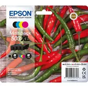 Epson 503Xl Original Druckerpatrone Multipack C13T09R64010 Chilischoten-Tinte  8715946707747