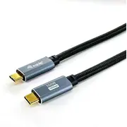 Equip 128359 Usb 3.2 Gen 2 C-Auf-C-Kabel 3,0M Pd100W 4K/60Hz 10Gbps, Black  12835907101 4015867239711