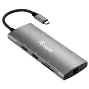 Equip Dock  9-1 Usb-C-Hdmi,Gbe,2Xusb-A3.2,Usb-C3.2, 0.25M 133490 4015867233818 84718000