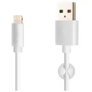 Fiksēts Usb/Lightning 2M, White  Fixd-Ul2M-Wh 8591680085521 Ka-Usb-Fxed-034