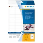 Herma Sicherheitsetiketten weiß 45,7X21,2 mm Folie 1200 St.  4232 4008705042321 39191080