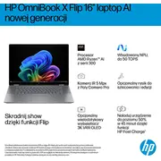 Klēpjdators Hp Omnibook X Flip 2-In-1 Ng Ai 16-Ar0219Nw - Ryzen 5 340  16-2K-Oled-Skārienekrāns 16Gb 1Tb Windows 11 Home Meteor silver C3Bx6Ea 199485516400