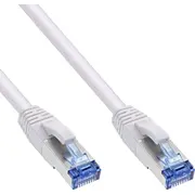 Inline 70 gab. Lielapjoma iepakojums Patch kabelis S/Ftp Pimf Cat.6A bez halogēniem 500Mhz white 1M  B-76811W 4043718304714