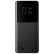 Joyroom Power Bank ar digitālo displeju, CUU, Pd 25W, 10000 mAh Usb-A uz Type-C kabeli 0.25M Black Jr-Pbf20  Jr-Pbf20-Blk 6956116717452