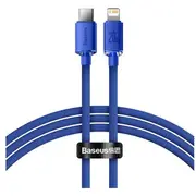 Kabelis Baseus Crystal Shine Series Usb kabelis ātrai uzlādei un datu pārraidei Type C - Lightning 20W 1.2M Blue  6932172602758