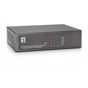 Levelone PoeSwitch  4Xfe Poe/4Xfe 65W Metall Fep-0812 4015867165072 85176200