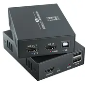 Levelone Hdmi Verlängerungskit Cat5/6  4K/60Hz 100M Black Hve-8111 4015867239049 85176200