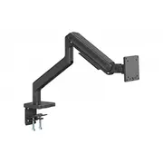 Ramię biurkowe pojedyncze z zaciskiem i sprężyną mechaniczną 1X Lcd max. 49 20Kg, Vesa 75X75, 100X100, czarne  Da-90473 4016032505914 Ajassm000000019