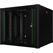 Servera korpuss Lanview Rwp09U56Bl statīvs 9U Sienas skapis Black  5420016848550