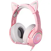 Onikuma K9 Spēļu Austiņas  Pink Rgb 3.5Mm 6972470560657