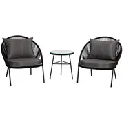 Āra mēbeļu komplekts Black 2 vietas  4772013396581