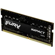 Atmiņa Kingston Fury Impact, Sodimm, Ddr4, 16 Gb, 3200 Mhz, Cl20 Kf432S20Ib/16  0740617318395