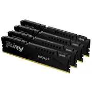 Atmiņa Kingston Fury Beast, Ddr5, 128 Gb, 5200Mhz, Cl40 Kf552C40Bbk4-128  0740617335200