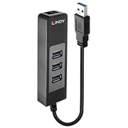 Parveidotājs Lindy  I/O Hub Usb3 Lan Adapter/43176 43176