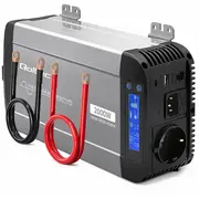 Qoltec Pure Sine Wave  12V na 230V 1000/2000W 52696 5901878526966 Nb-Zas-Qol-538