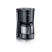 Severin Ka 4835 Kaffeemaschine mit Thermokanne 1000W Black/Silber  4008146029035