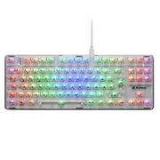 Klawiatura Sharkoon Gaming Crystal Shark biały De  4044951040131