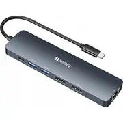 Stacija/Replikators Sandberg 8K Display Dock Usb-C 136-43  5705730136436