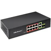 Tīkla slēdzis Switch Fast Ethernet 8X Rj45 Poe 2X Uplink 1X Sfp  120W 1000Mb/S 52297 5901878522975 Nuqolsw8P052297