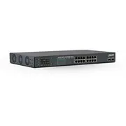 Tīkla slēdzis Inline Poe Gigabit ar 16 portiem, 1Gb/S, 2X Sfp, 48,26Cm 19 1U, kronšteini iekļauti, metāla, ventilatora vadība, displeju, paroļu aizsardzību, 300  32316P 4043718300686