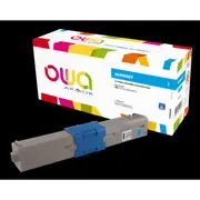 Toner Armor Owa do Oki C532, C542, Mc563, Mc573,46490607,6000 str.,niebieska/cyan 46490607  K18496Ow 3112539825584