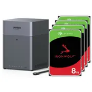 Ugreen Nasync Dh4300 Plus Nas System 4-Bay 32Tb inkl. 4X Seagate Ironwolf St8000Vn002 8 Tb  Tst8000Vn002