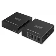 Przedłużacz Extender po skrętce kat.6A  Usb 3.1 Gen1 do 100M, 3X Usb-A, 1X Usb-C 5 Gbps, Rj45 Gigabit Ethernet - zestaw Odbiornik/Nadajnik Da-73121 4016032502111 Akasspu00000018