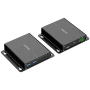 Usb pagarinātājs Unitek 5 Gb/S 100 m ar Ethernet un sadalītāju  U1337Bbk01-Eu 4894160059888