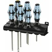 Wera 3334/3355/6 Schraubendrehersatz, Edelstahl  Rack 05032061001 4013288111395 82054000